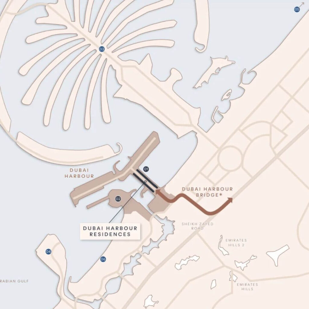 Dubai Harbour New Sheik Zayed Access