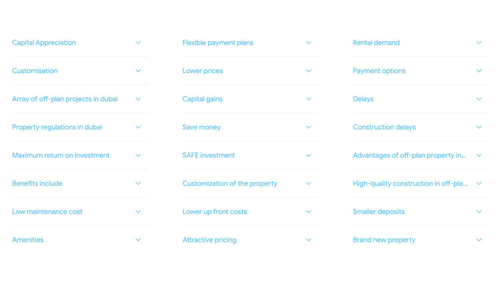 Buying Dubai Off Plan Properties Summary Buying Dubai Off Plan Properties Summary