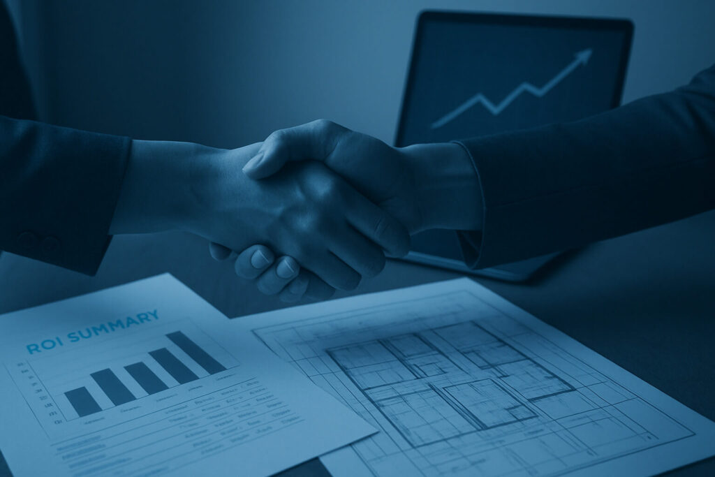 Emaar Off Plan Dubai Key Takeaways Key takeaways for Emaar off‑plan projects in Dubai, handshake over ROI plan