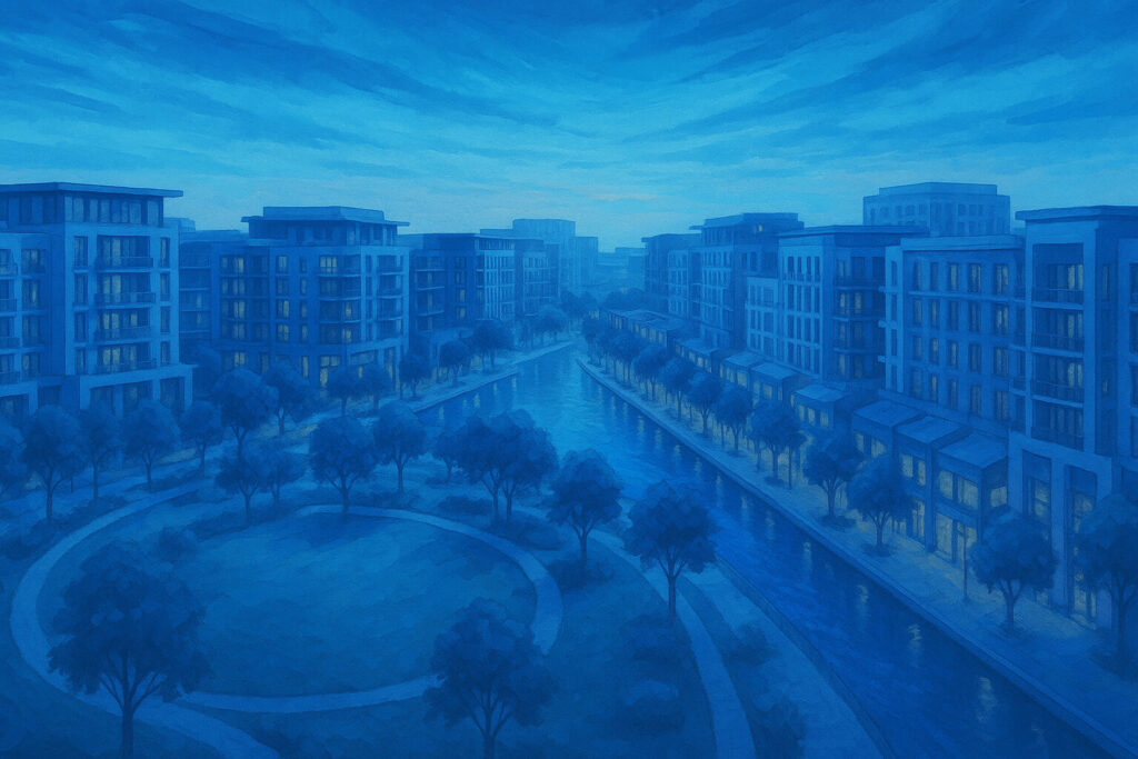 Emaar Off-plan Dubai Why Emaar Masterplanned Liquidity Emaar off‑plan projects in Dubai -master‑planned community aerial showing amenities and liquidity drivers